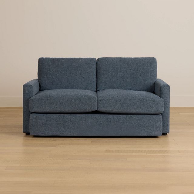 Noah Blue Fabric Loveseat