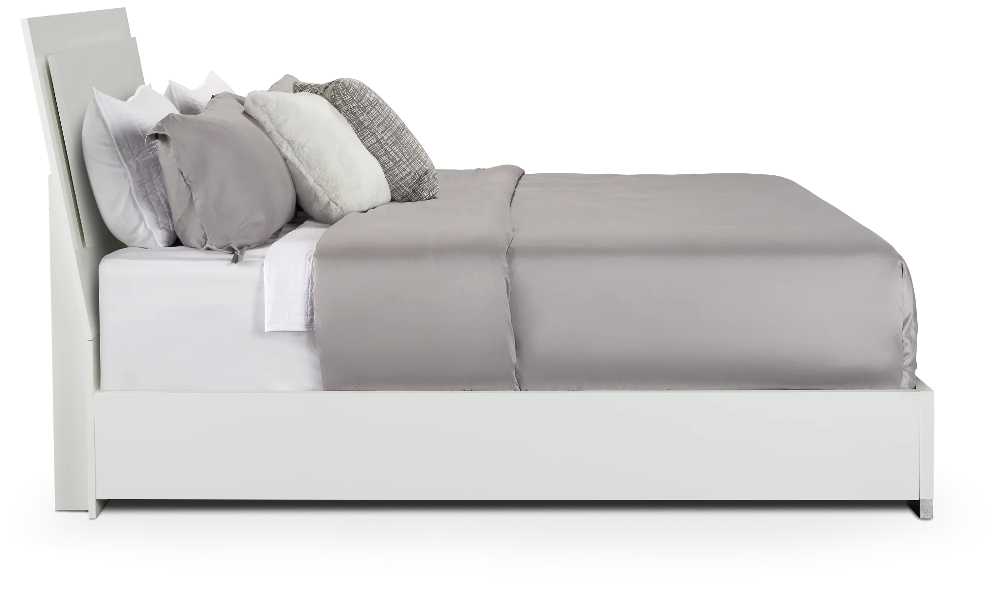 Verona White Platform Bed