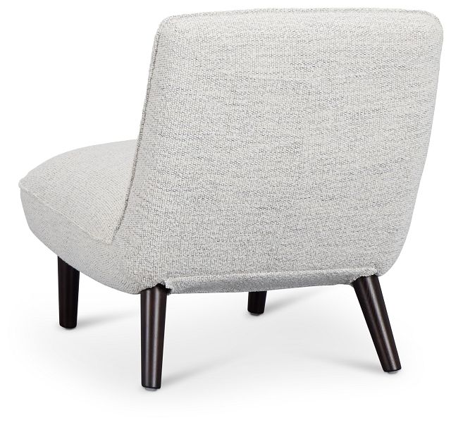Lilac Light Gray Fabric Accent Chair