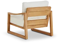 Tobago Light Tone Chair With White Cushion