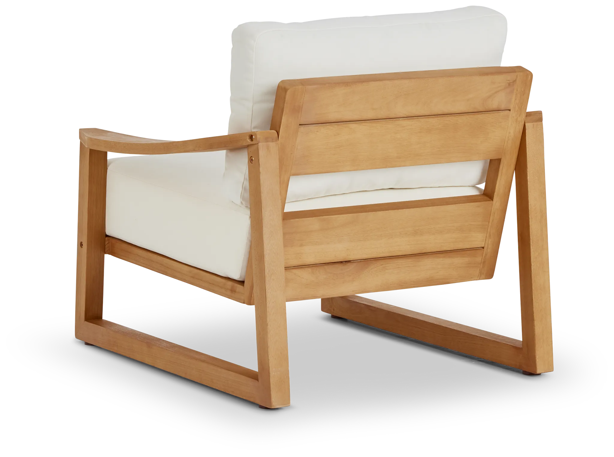 Tobago Light Tone Chair With White Cushion