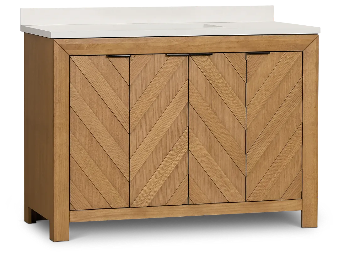 Delray Light Tone 48" Single Bathroom Vanity