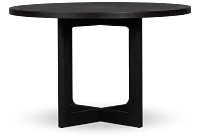 Santorini Black 47" Round Table