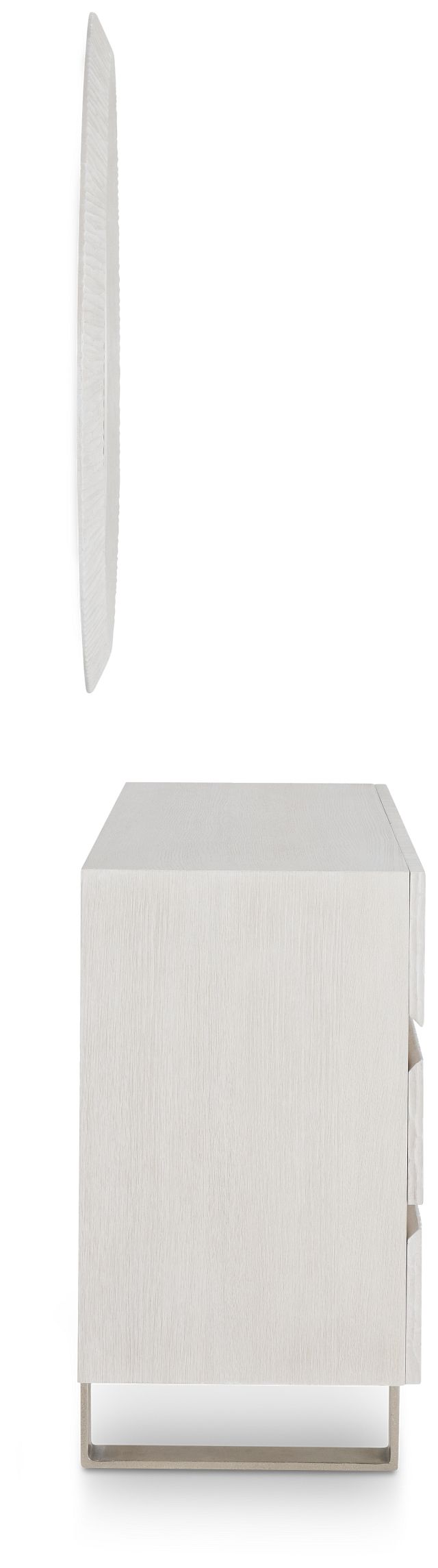 Costa White Dresser & Mirror