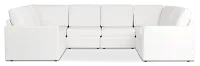Citymod White Fabric 8-piece Modular Sectional