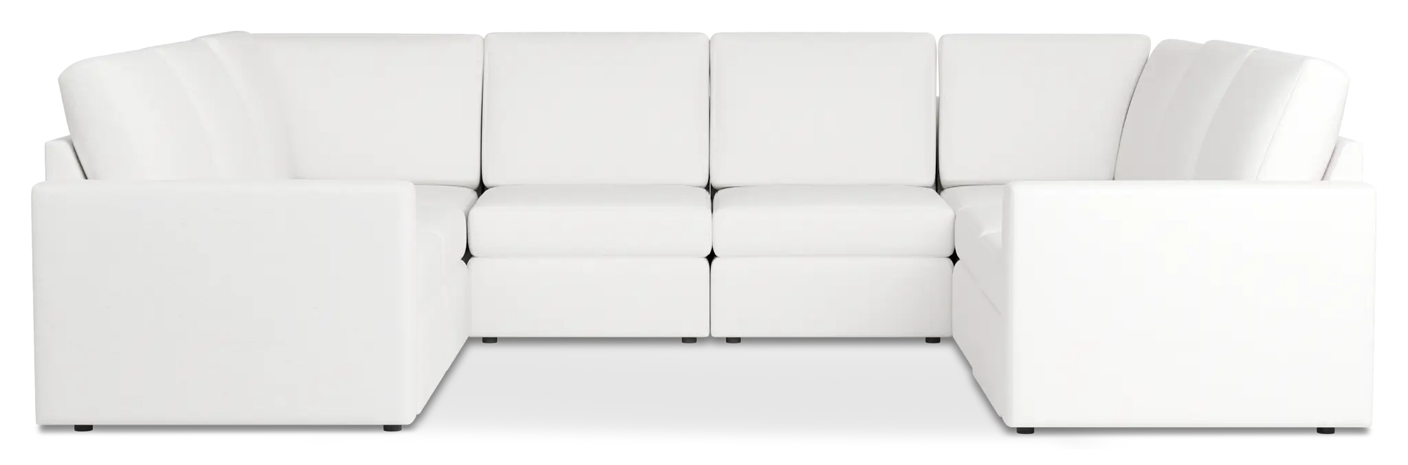 Citymod White Fabric 8-piece Modular Sectional Citymod White Fabric 8-piece Modular Sectional