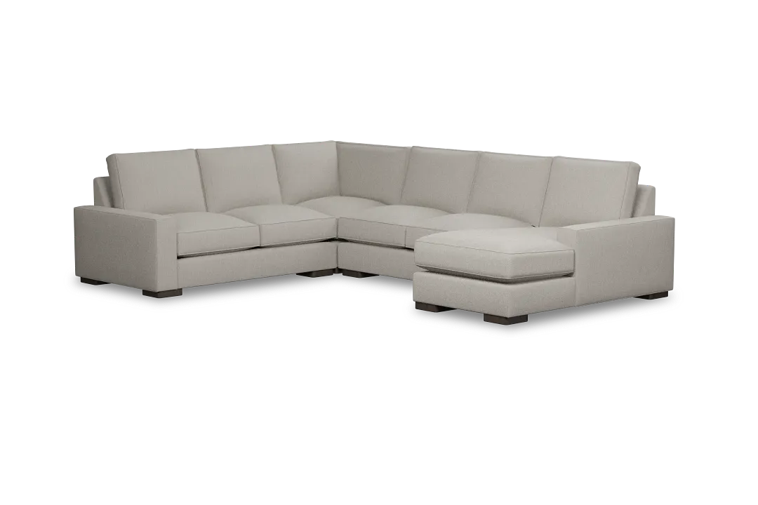 Edgewater Revenue Beige Medium Right Chaise Sectional