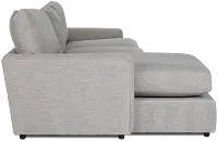 Noah Gray Fabric Left Chaise Sectional