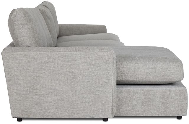 Noah Gray Fabric Left Chaise Sectional