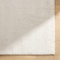 Meeks White 5x8 Area Rug