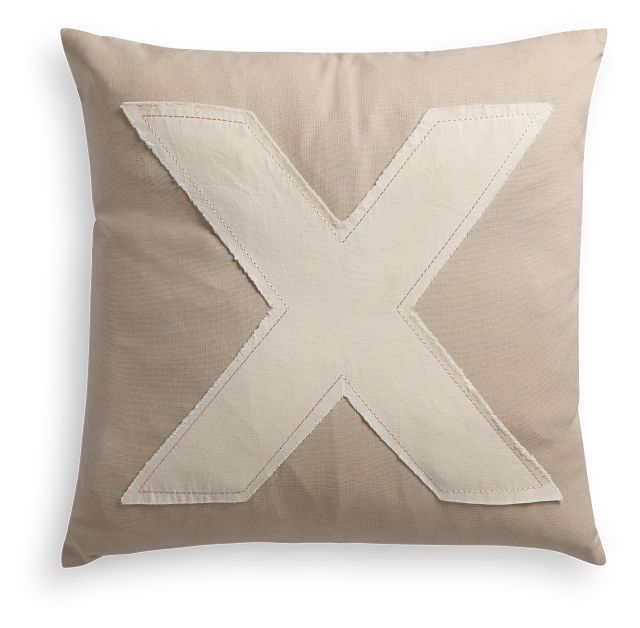 Lovey Ivory 20" Square Accent Pillow