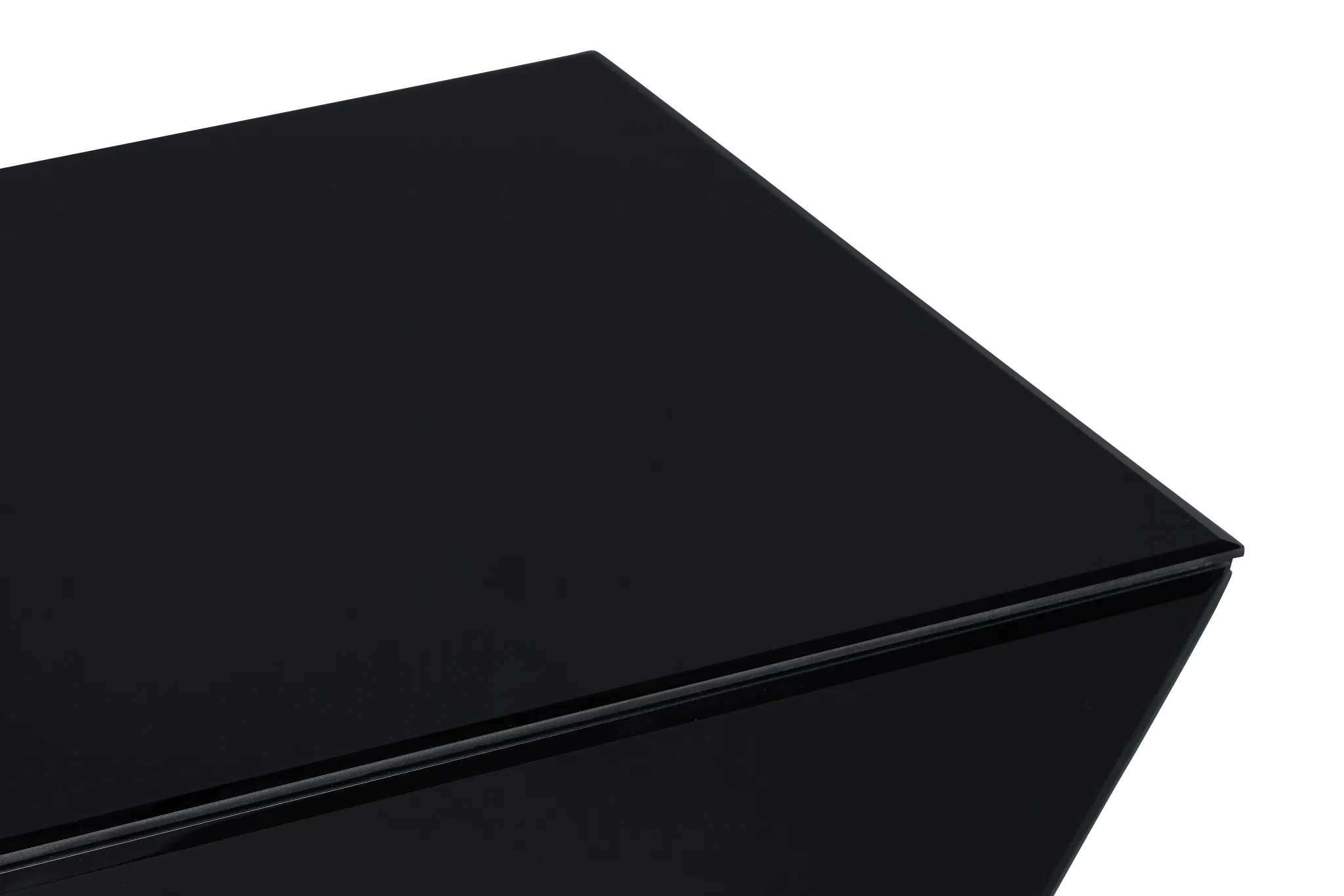 Alexia Black Glass End Table