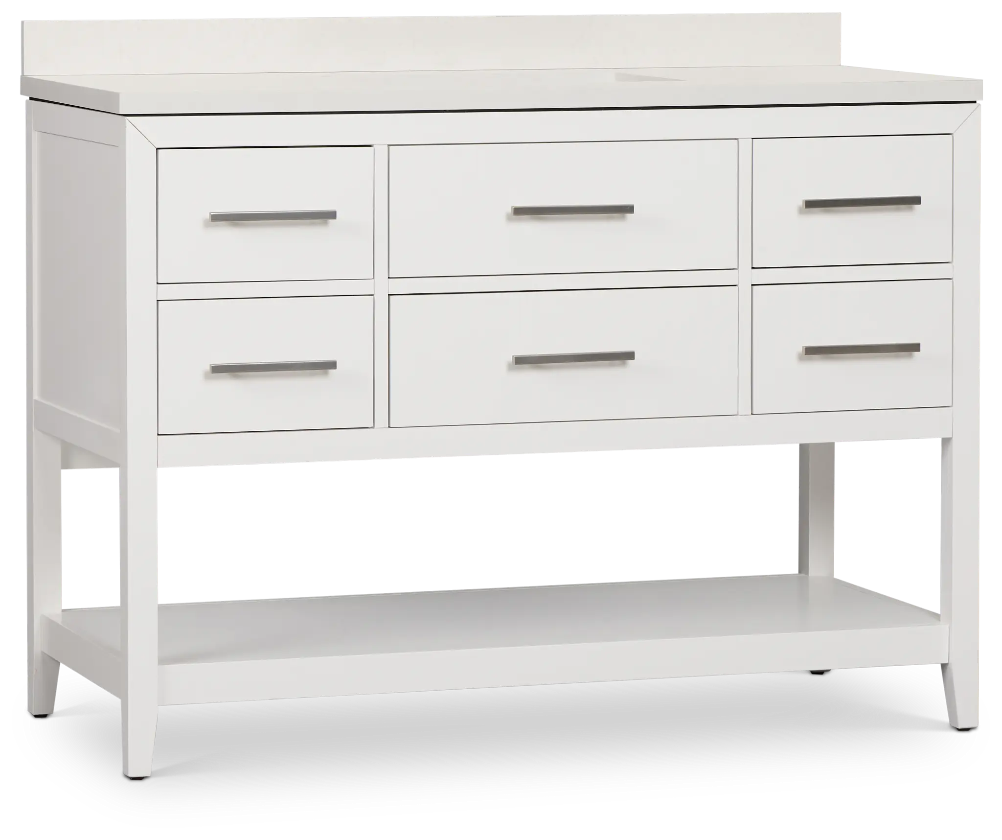Alden White 48" Single Bathroom Vanity Alden White 48" Single Bathroom Vanity