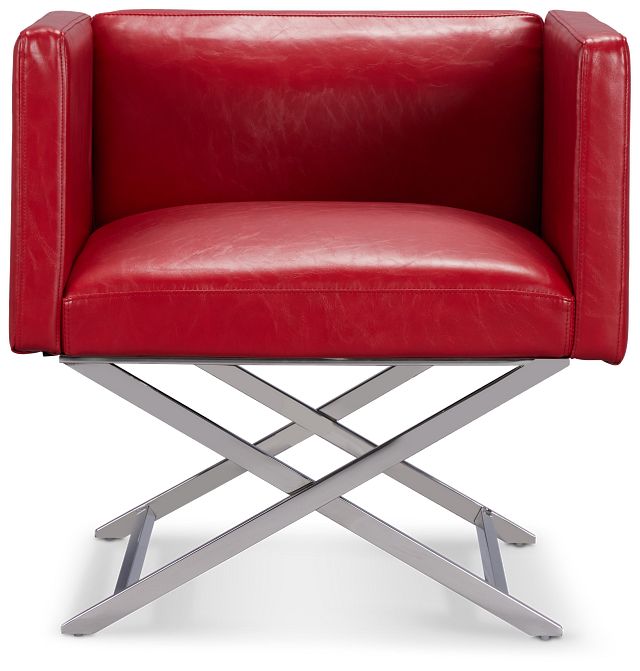 Leone Red Accent Chair