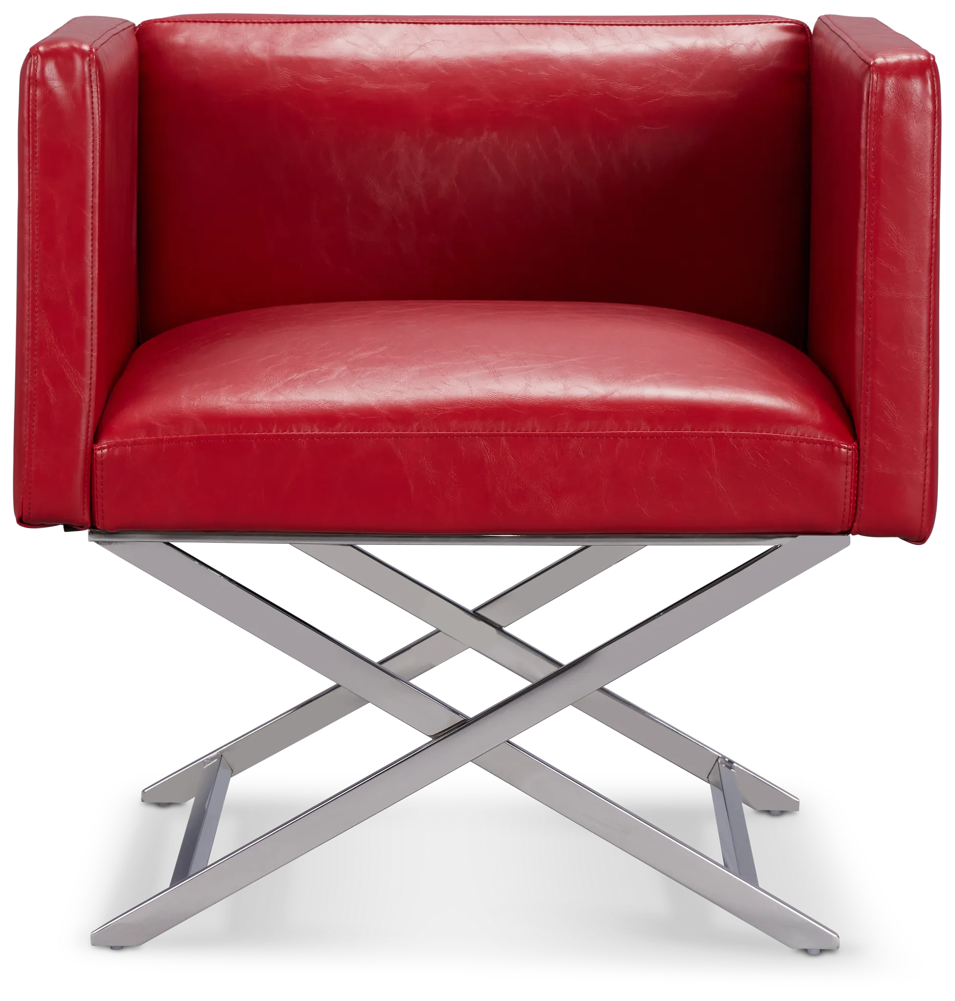 Leone Red Accent Chair