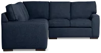 Sinclair Dark Blue Fabric Large Two-arm Sectional