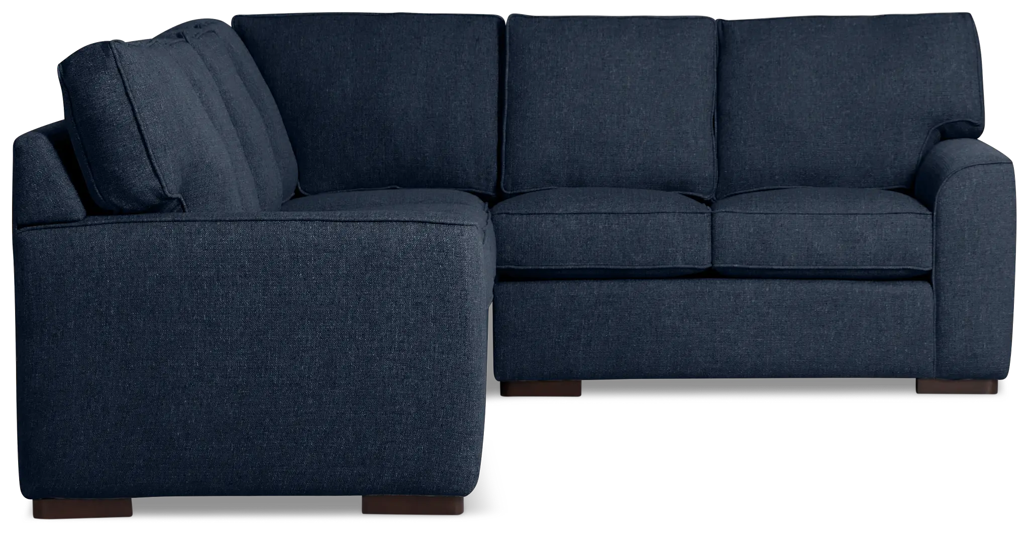 Sinclair Dark Blue Fabric Large Two-arm Sectional Sinclair Dark Blue Fabric Large Two-arm Sectional