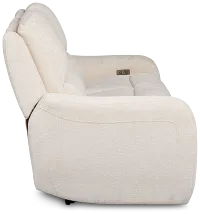 Bennett Light Beige Fabric Power Reclining Sofa