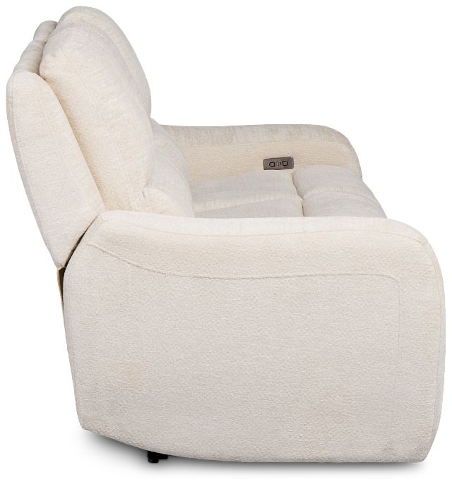 Bennett Light Beige Fabric Power Reclining Sofa