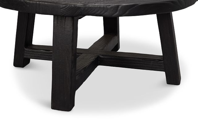 Ronan Black Round Coffee Table