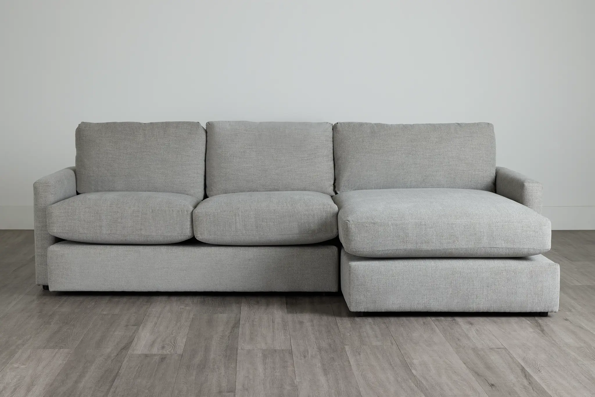 Noah Gray Fabric Right Chaise Sectional Noah Gray Fabric Right Chaise Sectional