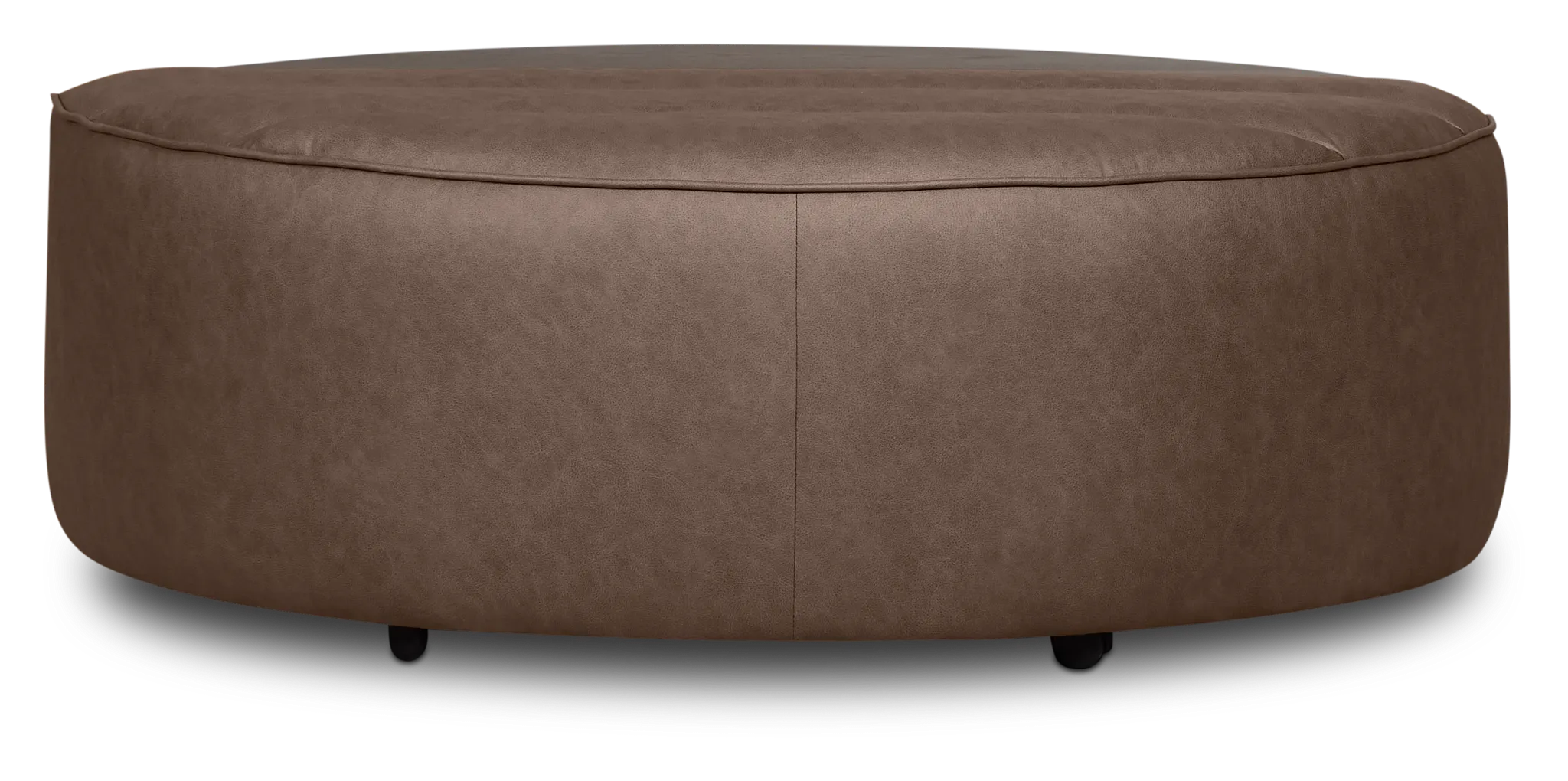 Sawyer Dark Brown Micro Storage Ottoman