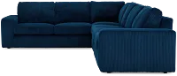Charlie Dark Blue Fabric Medium Two-arm Sectional