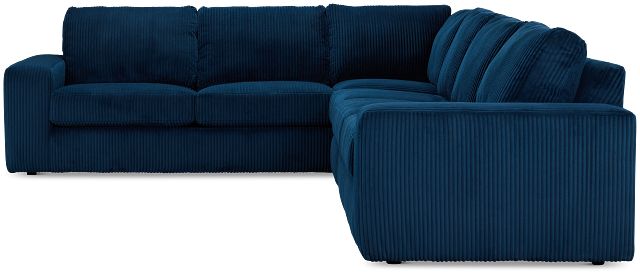 Charlie Dark Blue Fabric Medium Two-arm Sectional