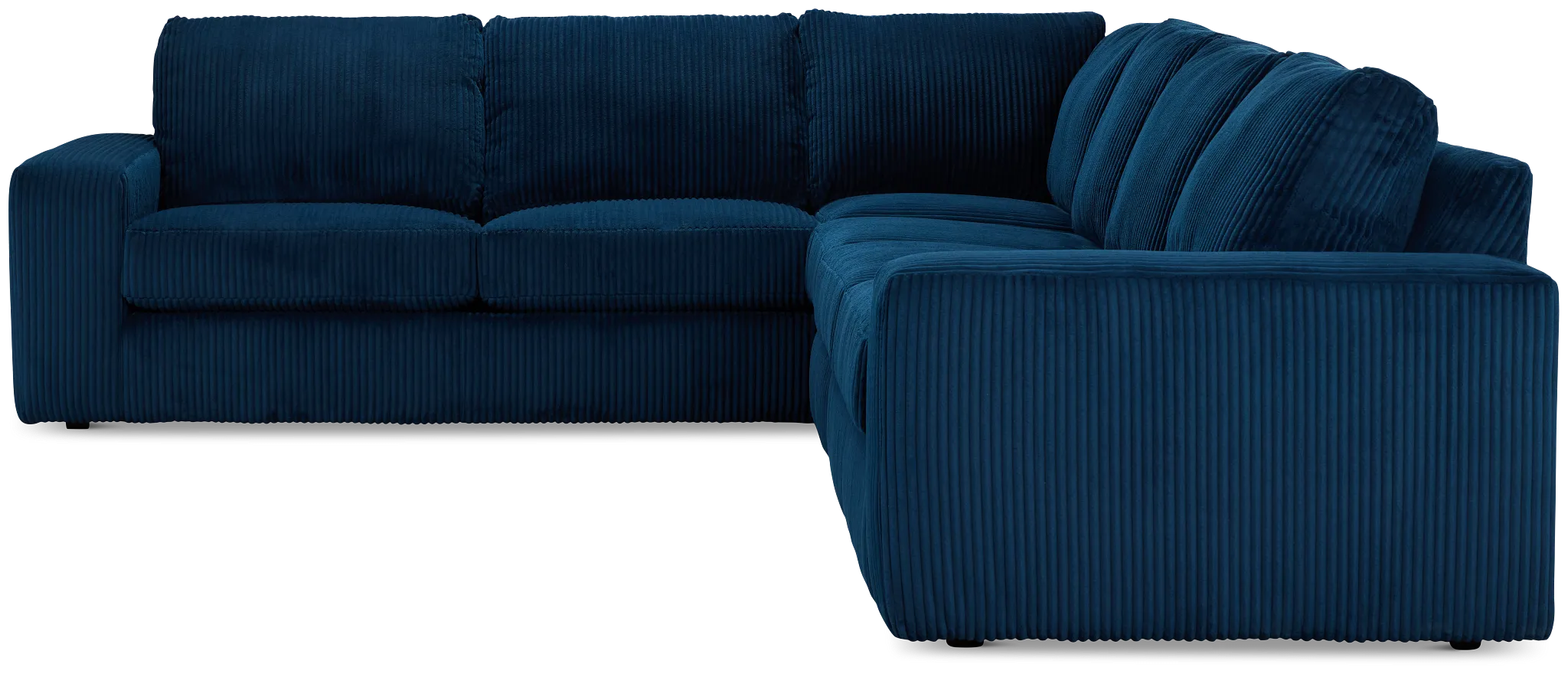 Charlie Dark Blue Fabric Medium Two-arm Sectional