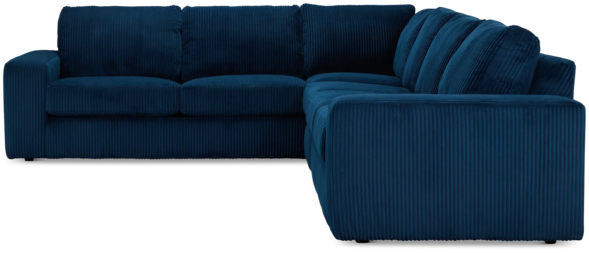 Charlie Dark Blue Fabric Medium Two-arm Sectional Charlie Dark Blue Fabric Medium Two-arm Sectional