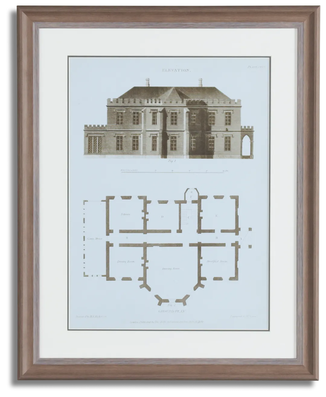 Print Beige Framed Wall Art