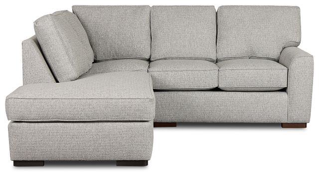 Austin Gray Fabric Small Left Bumper Sectional