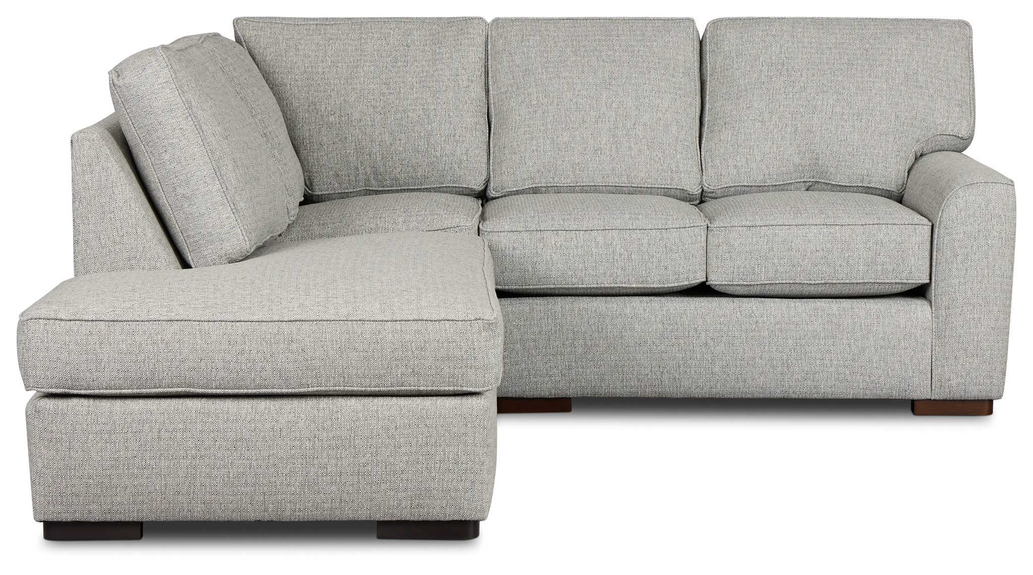Austin Gray Fabric Small Left Bumper Sectional
