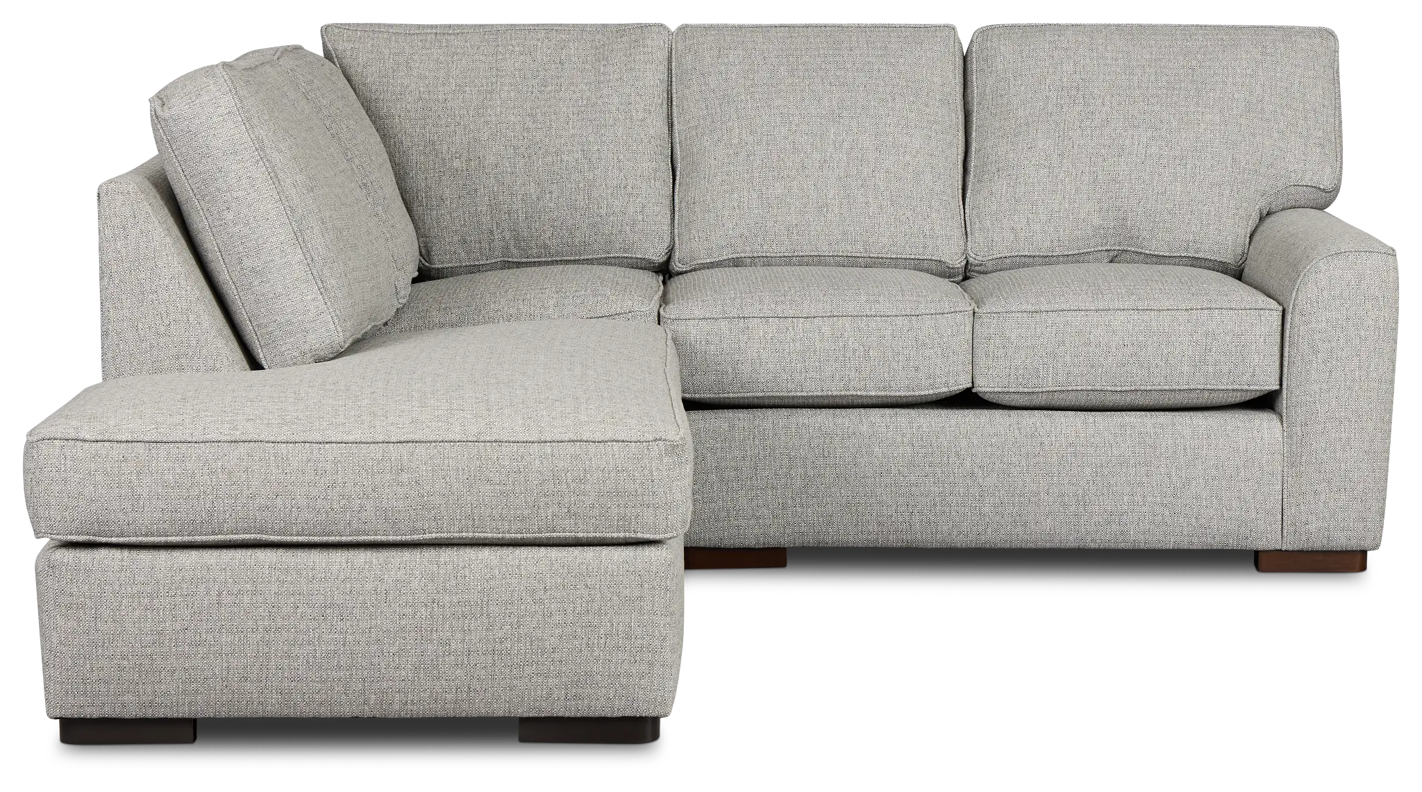 Austin Gray Fabric Small Left Bumper Sectional Austin Gray Fabric Small Left Bumper Sectional
