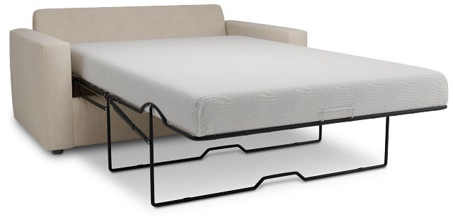Siesta Peyton Beige Fabric Memory Foam Sleeper