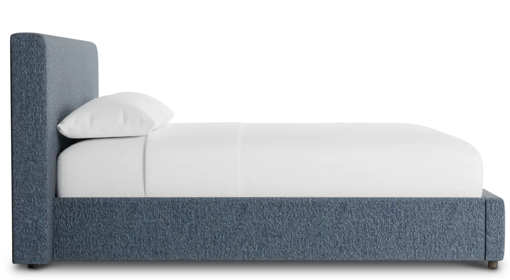 Grayton Maguire Blue 44" Upholstered Platform Bed Grayton Maguire Blue 44" Upholstered Platform Bed