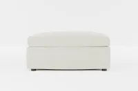 Destin Elite Ivory Fabric Cocktail Ottoman