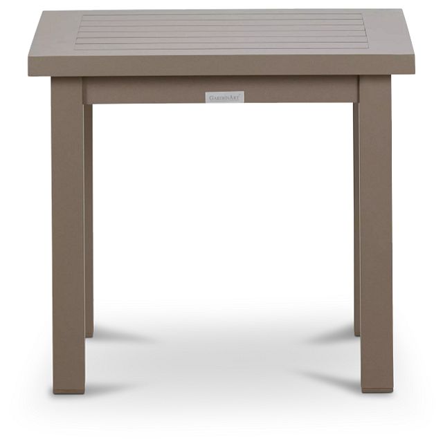 Raleigh Taupe Aluminum End Table