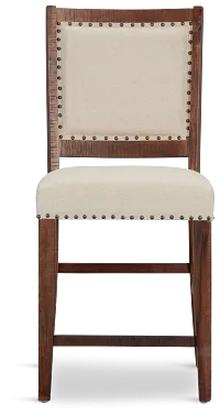 Joplin Dark Tone 24" Upholstered Barstool