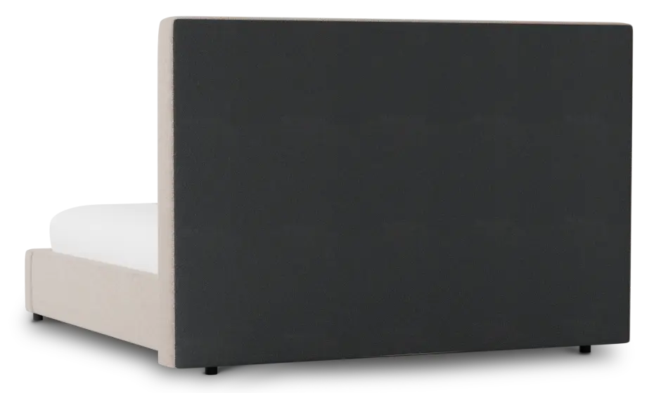 Grayton Elite Light Taupe 54" Upholstered Platform Bed Grayton Elite Light Taupe 54" Upholstered Platform Bed