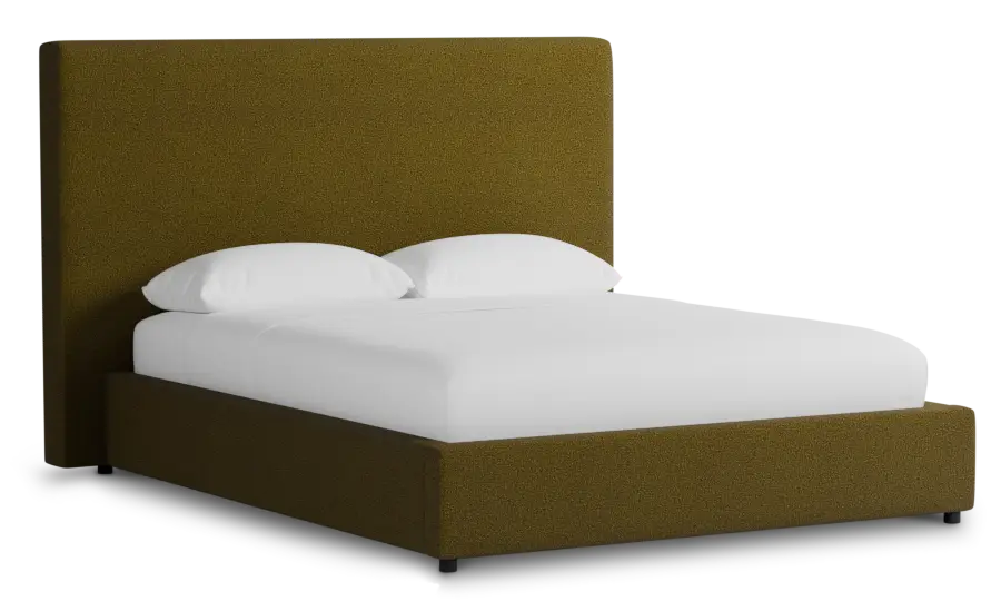 Grayton Elite Dark Green 54" Upholstered Platform Bed Grayton Elite Dark Green 54" Upholstered Platform Bed