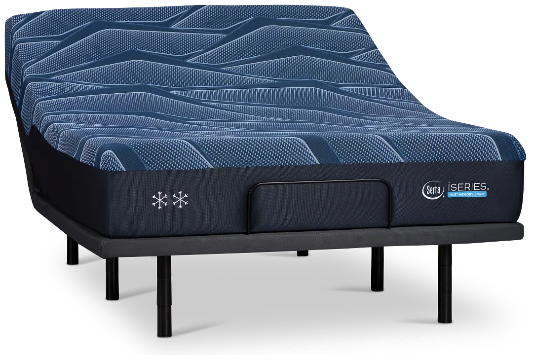 Iseries Nxg 2500 12.5" Plush Baselogic Gold Adjustable Base Mattress Set