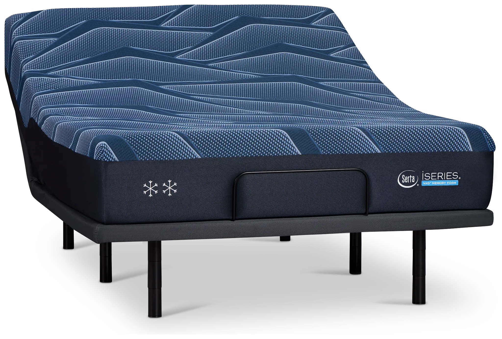 Iseries Nxg 2500 12.5" Plush Baselogic Gold Adjustable Base Mattress Set