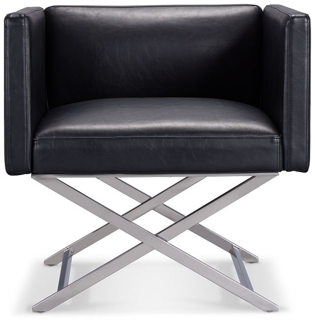 Leone Black Accent Chair