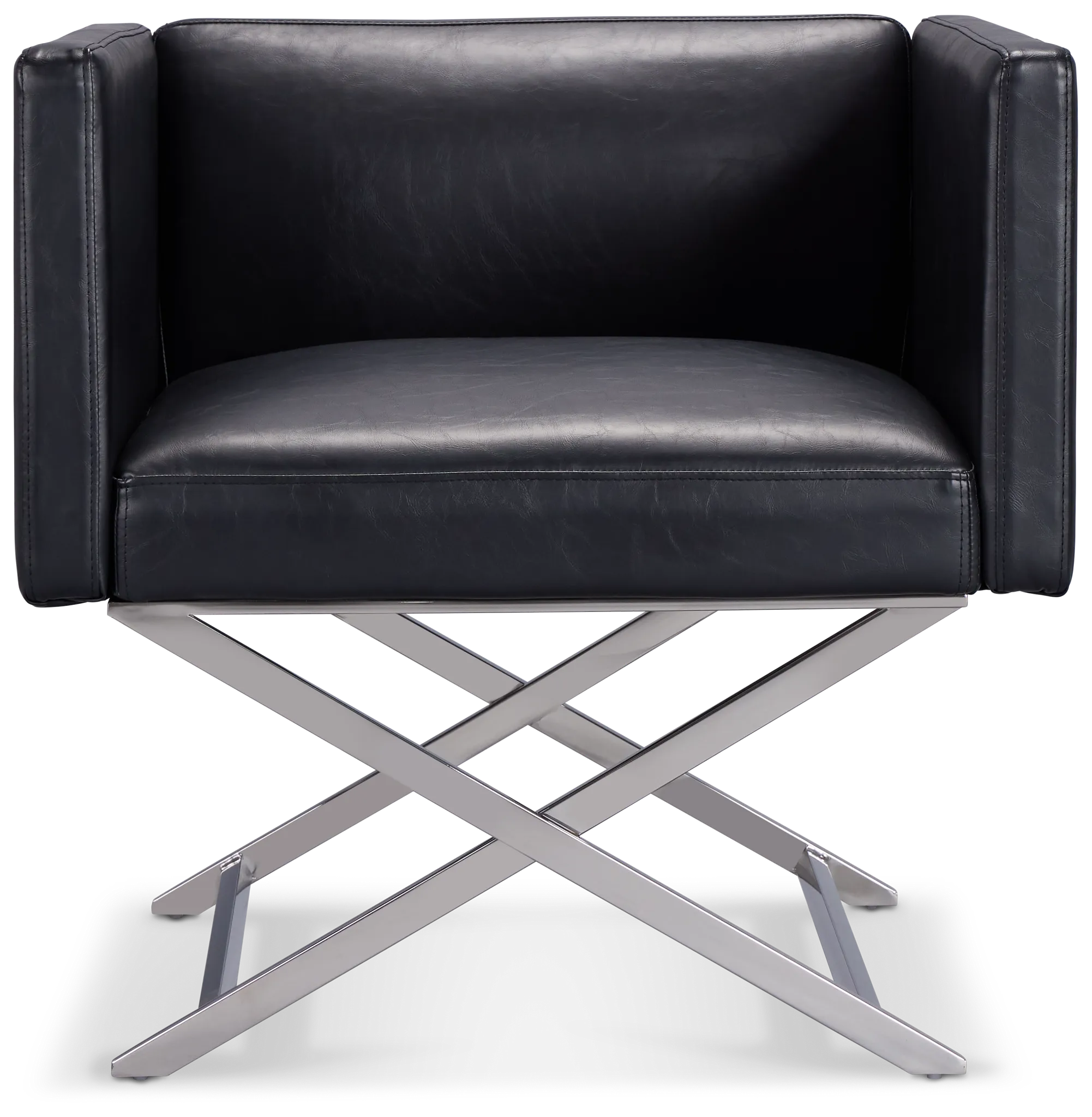 Leone Black Accent Chair