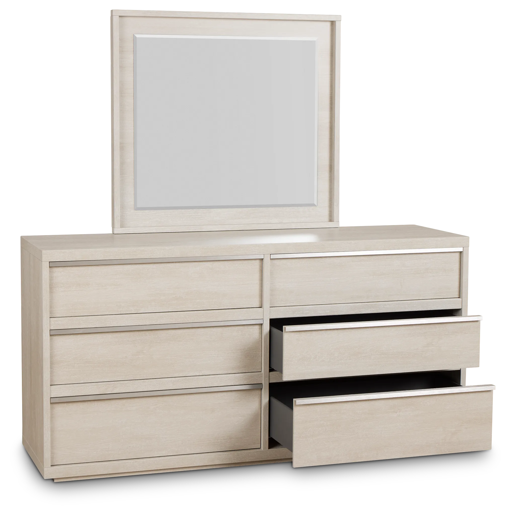 Capraia Light Tone Dresser & Mirror