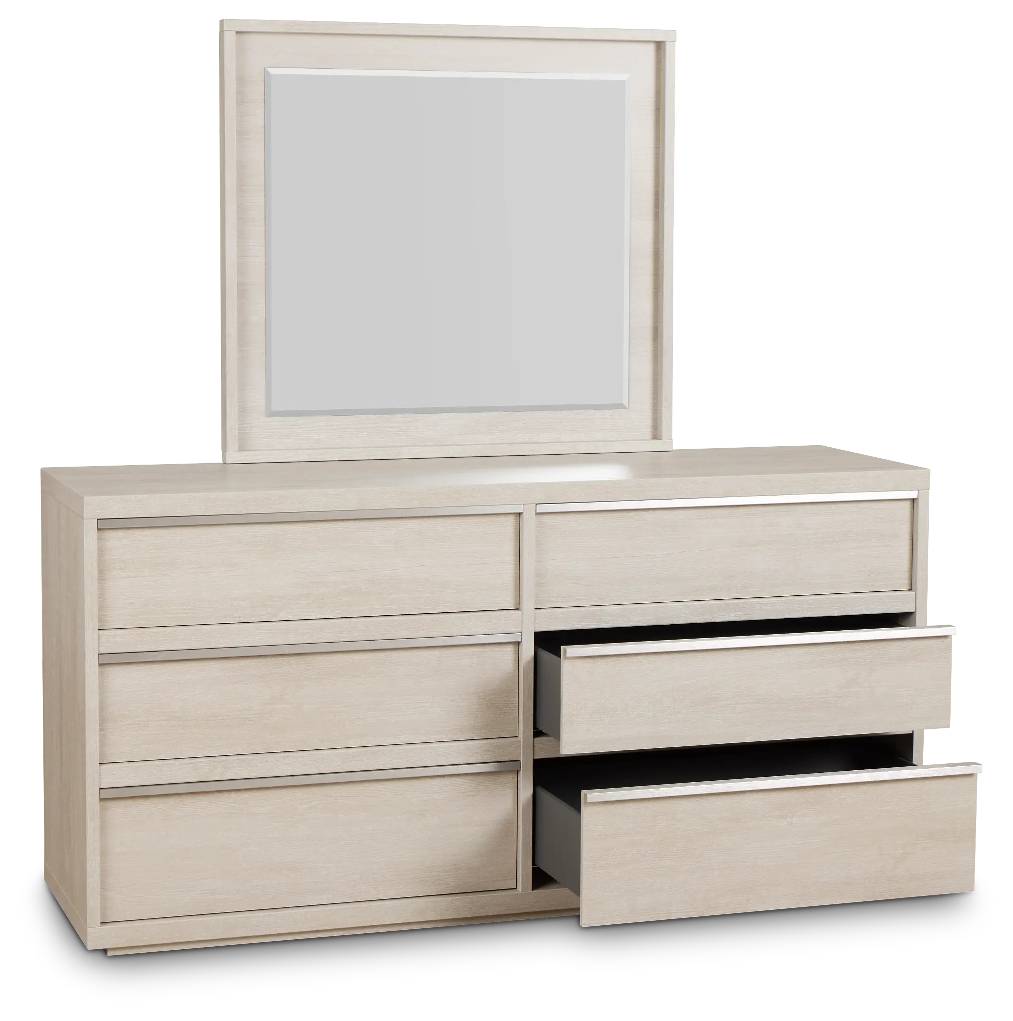 Capraia Light Tone Dresser & Mirror Capraia Light Tone Dresser & Mirror