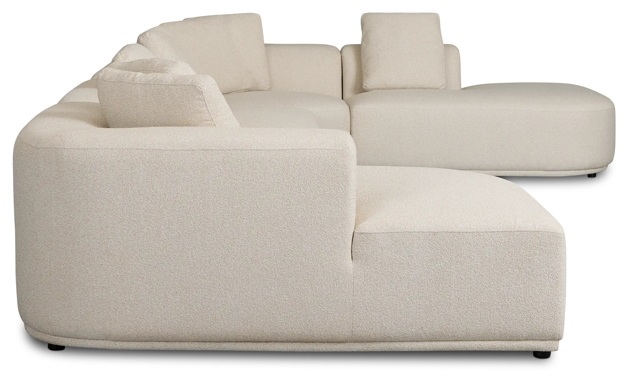 Catalina Beige Fabric Large Left Chaise Sectional Catalina Beige Fabric Large Left Chaise Sectional
