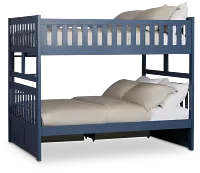 Charleston Dark Blue Storage Bunk Bed