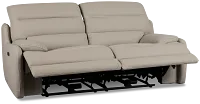Jett Gray Micro Power Reclining Loveseat